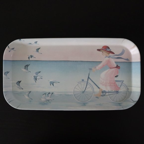 Vintage Melamine Tray / Vintage Mebel Tray Made in Italy Nautical Melamine Tray - Picture 1 of 4